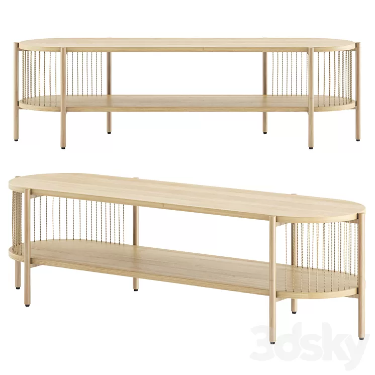 JYSK EGELEV TV bench 3D Model Free