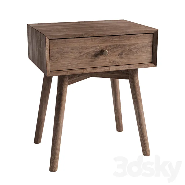 Jysk Hokksund Bedside Table 3D Model