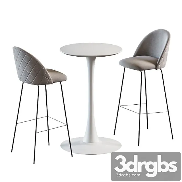 Jysk Ringsted Table Grindsted Chair 3D Model Free