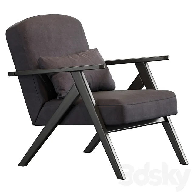 Jysk Sadderup armchair 3D Model