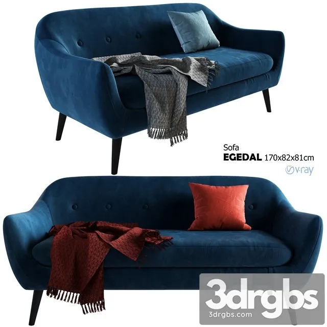 Jysk Sofa Egedal 3D Model Free