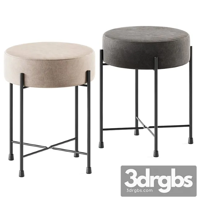 Jysk Stool Padborg Puf 3D Model Free