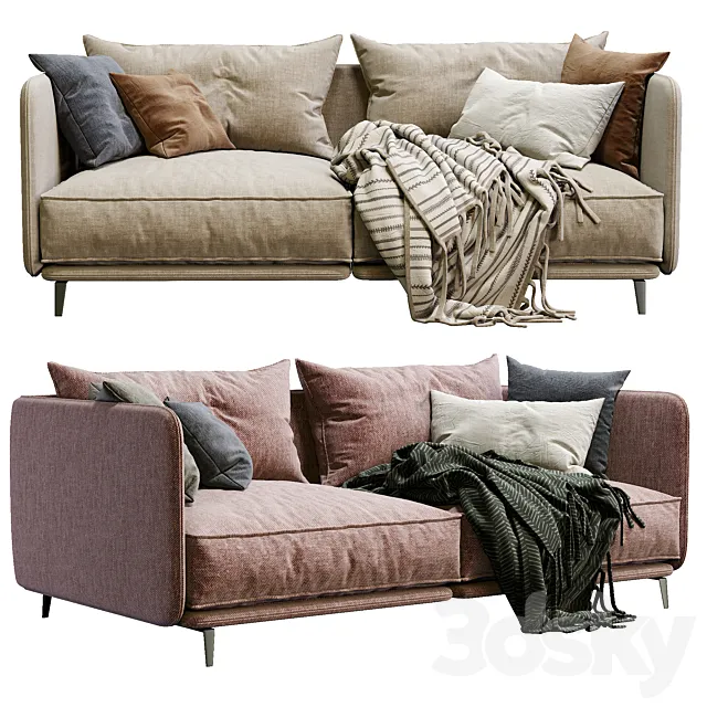 K2 By Arflex (2 color version) 3DModel