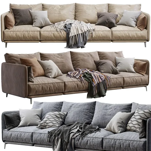 K2 By Arflex (3 color version) 3D Model