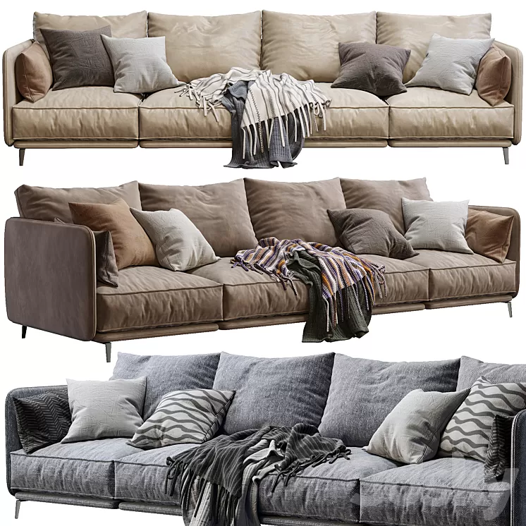 K2 By Arflex (3 color version) 3D Model