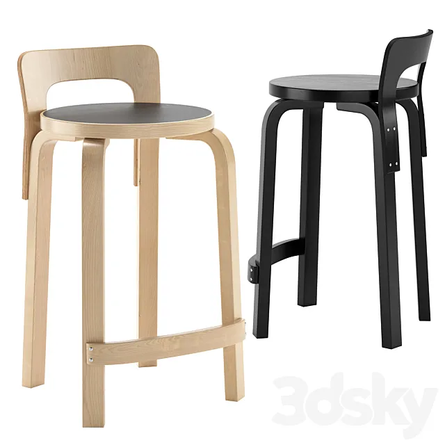 K65 Bar Stool by Artek 3D Model