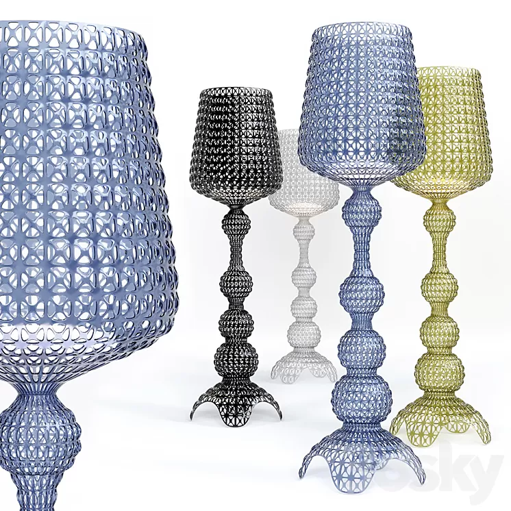 Kabuki floor lamp by Kartell 3D Model