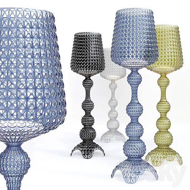 Kabuki floor lamp by Kartell 3DModel