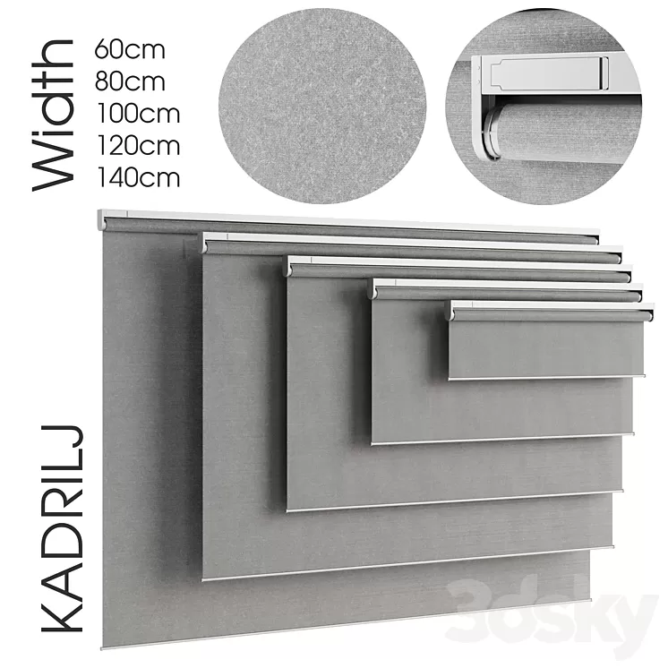 KADRILJ .Roller blind 3D Model