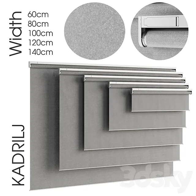 KADRILJ .Roller blind 3DModel