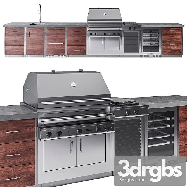 Kalamazoo outdoor kitchen 3D Model Free