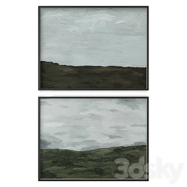 Kali Sanders Landscape RH frames 3D Model