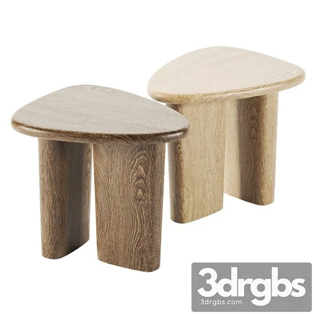 Kalle Sculptural Oak By Anthropologie 3D Model Free