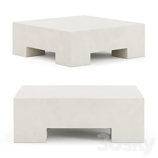 Kamari coffee table by West Elm 3D Model