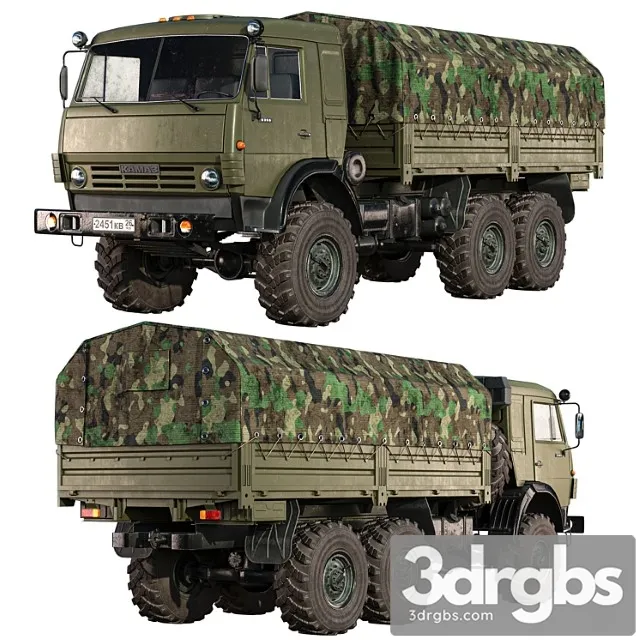 Kamaz 5350 3D Model Free