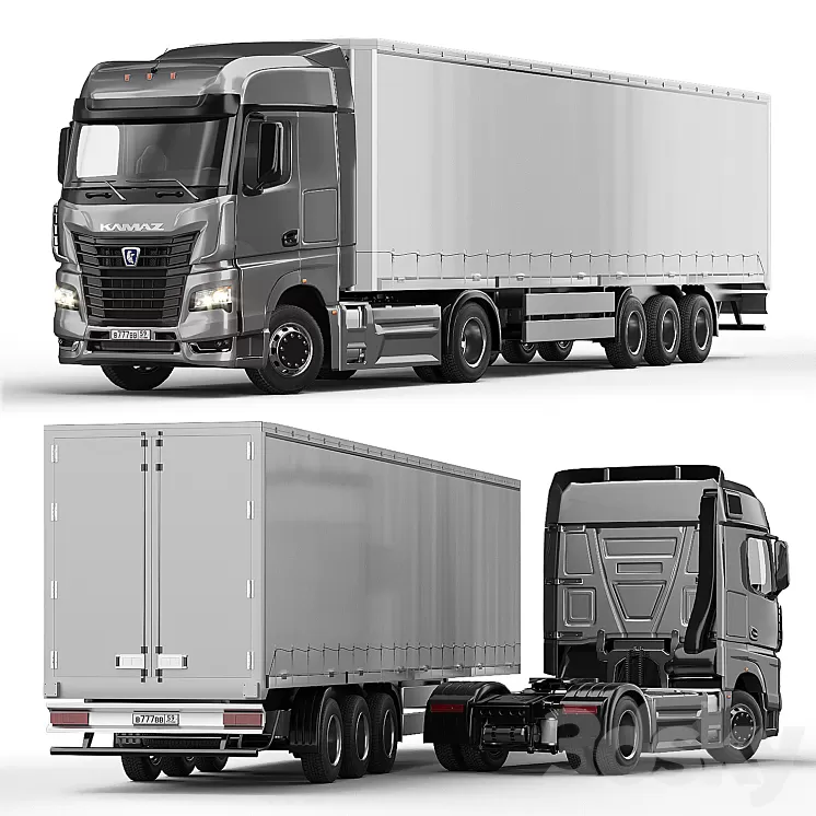 KAMAZ 54901 3D Model Free