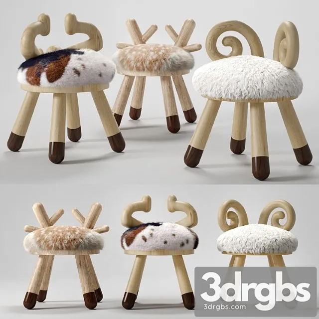 Kamina C Chairs by Takeshi Sawada 3D Model Free