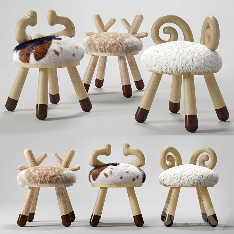 Kamina - C CHAIRS by Takeshi Sawada 3D Model Free