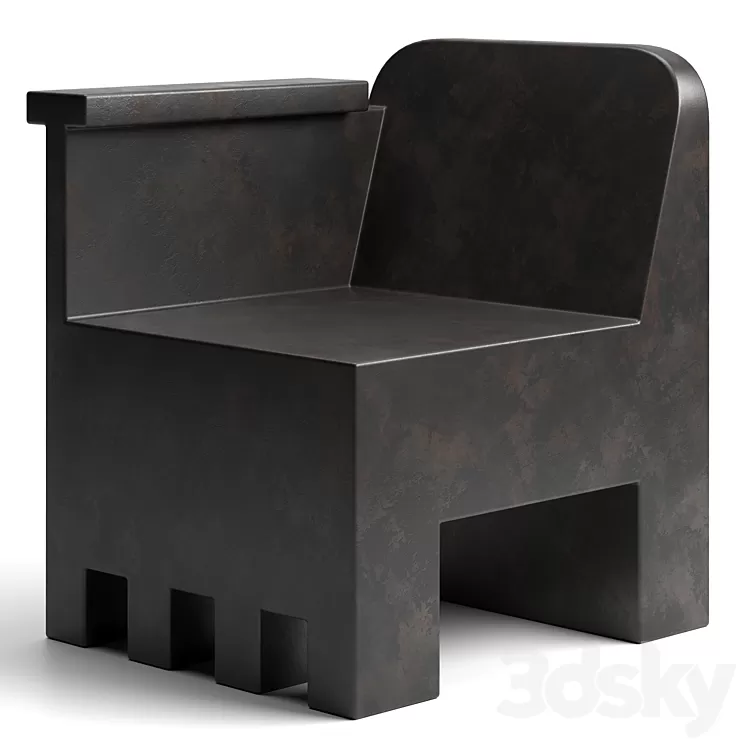 Kamodo Chair - Coffee 3D Model