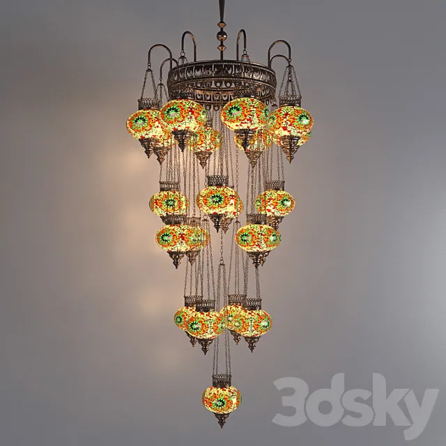 Kandela Mozaik TM-PS21_17 3D Model