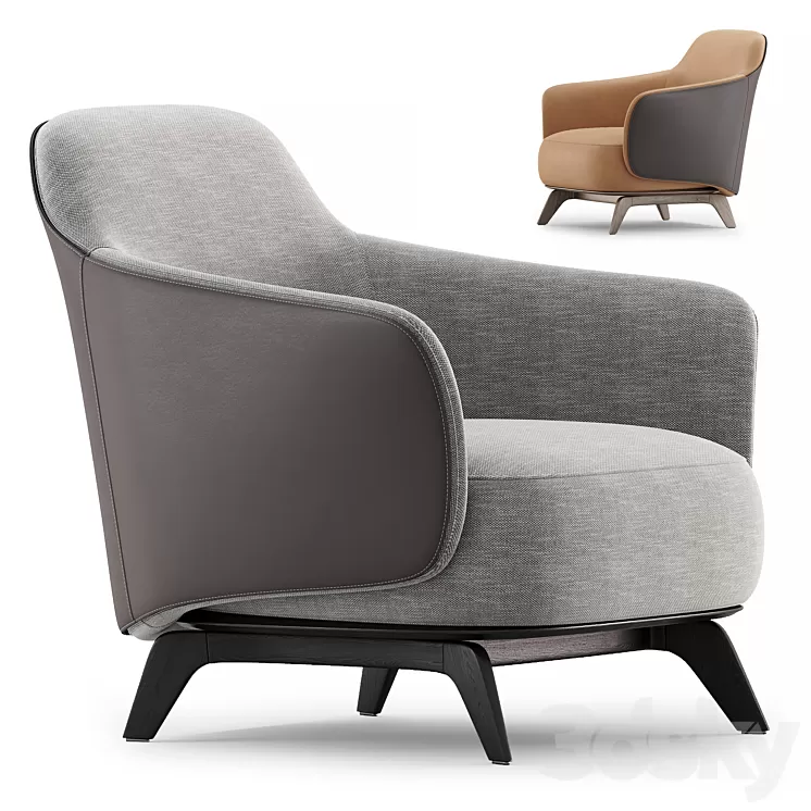 Kaori armchair by Poliform 2022 new collection 3D Model