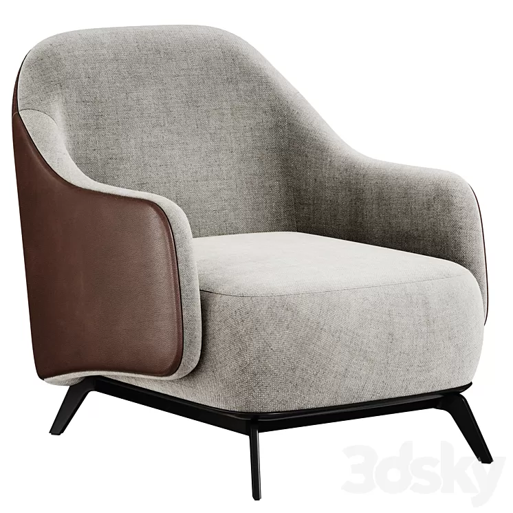 Kaori Poliform Armchair 3D Model Free