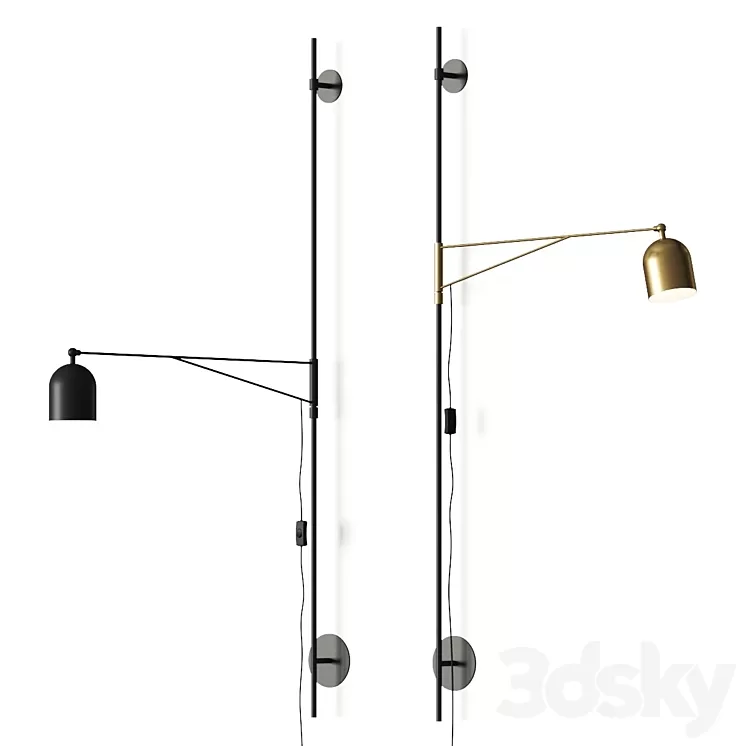Karakter Awkward Light Wall Lamp 3D Model