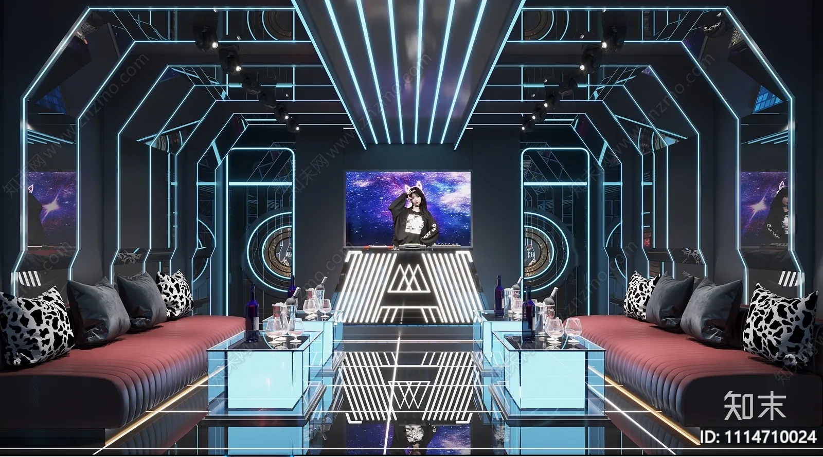 Karaoke - Bar - KTV 3D Interior Scenes - 002