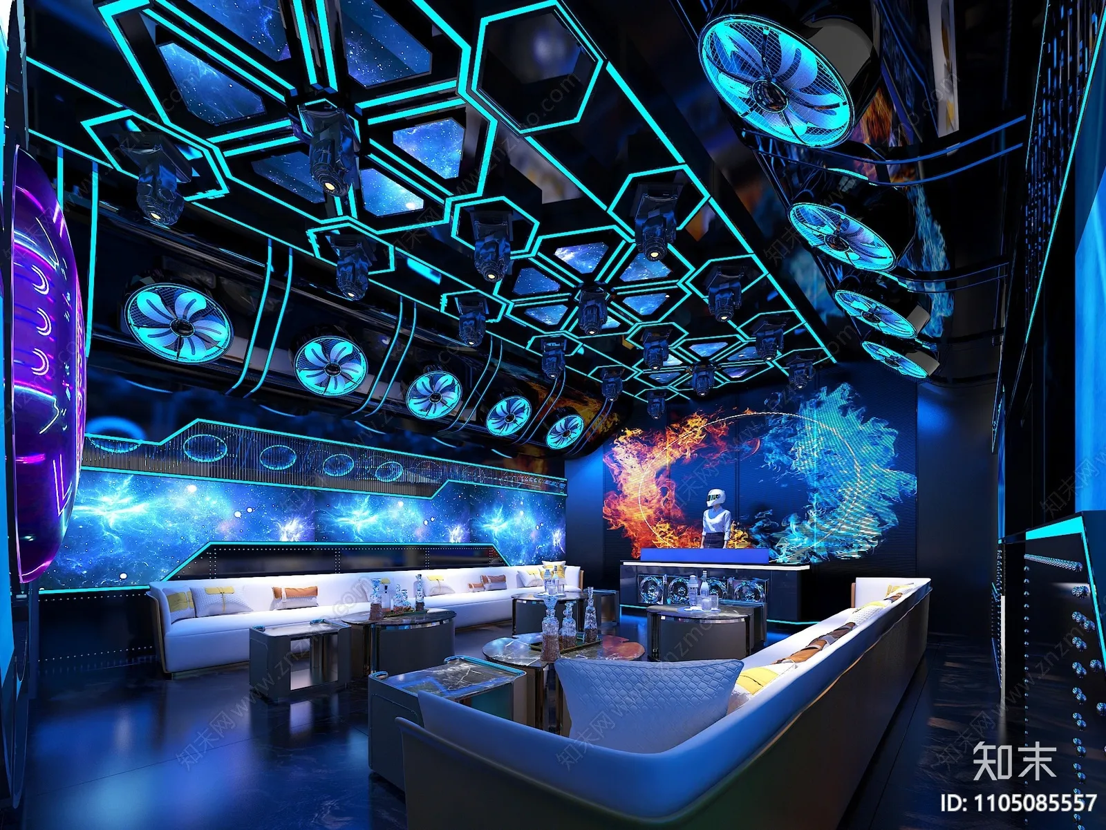 Karaoke - Bar - KTV 3D Interior Scenes - 005