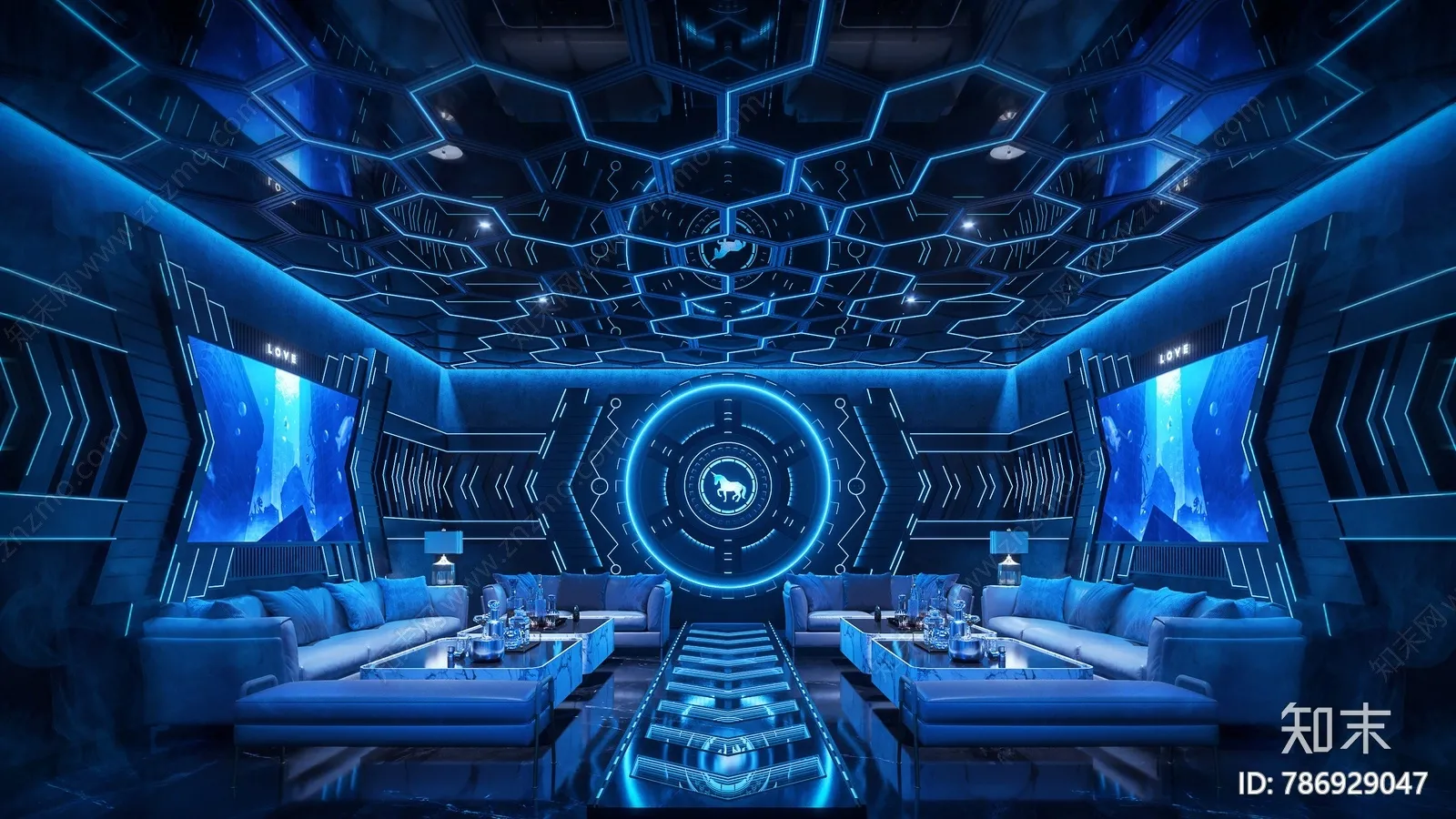 Karaoke - Bar - KTV 3D Interior Scenes - 007