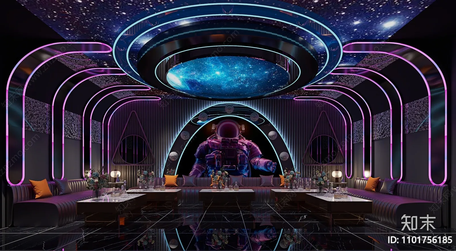 Karaoke - Bar - KTV 3D Interior Scenes - 012