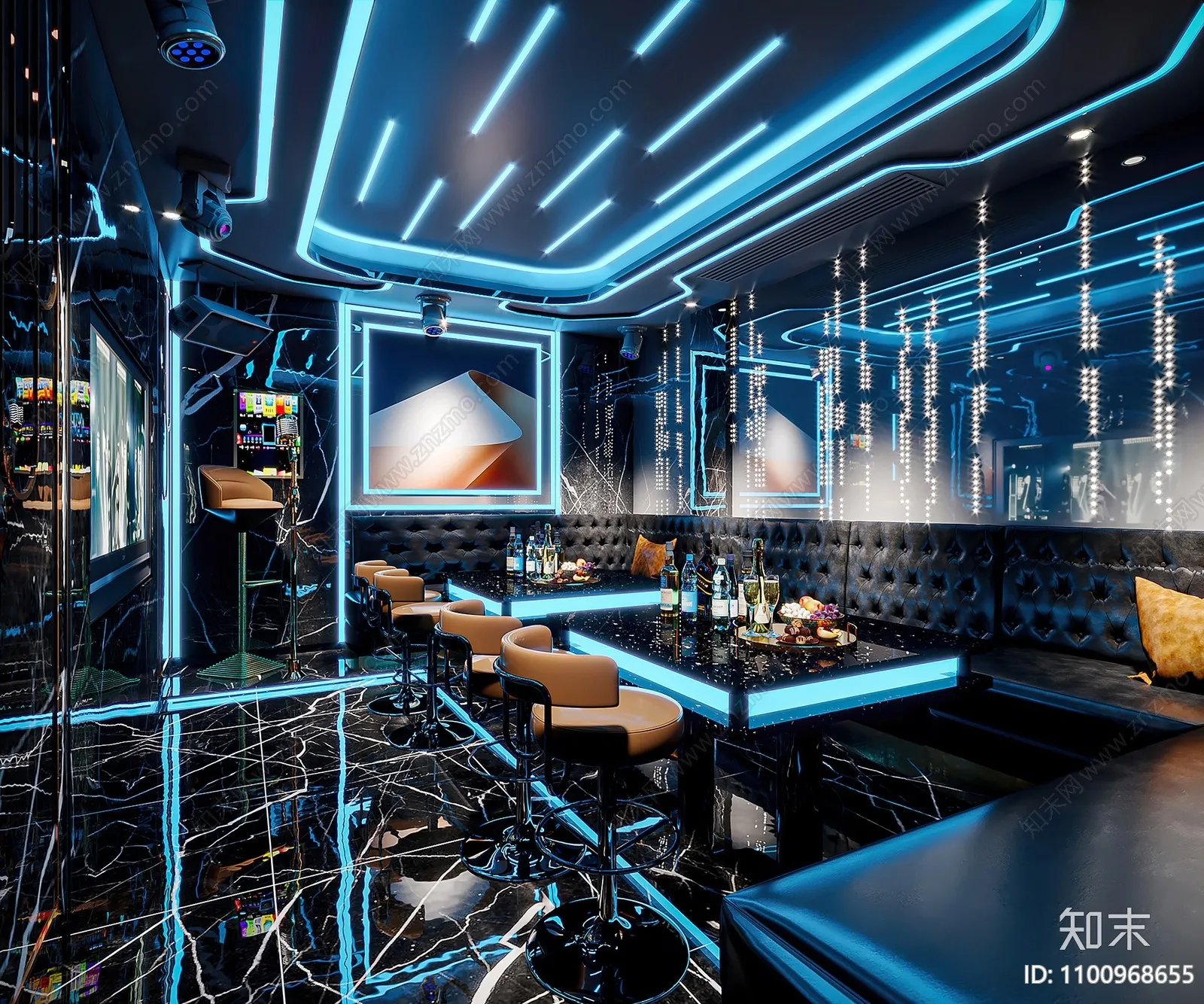 Karaoke - Bar - KTV 3D Interior Scenes - 018