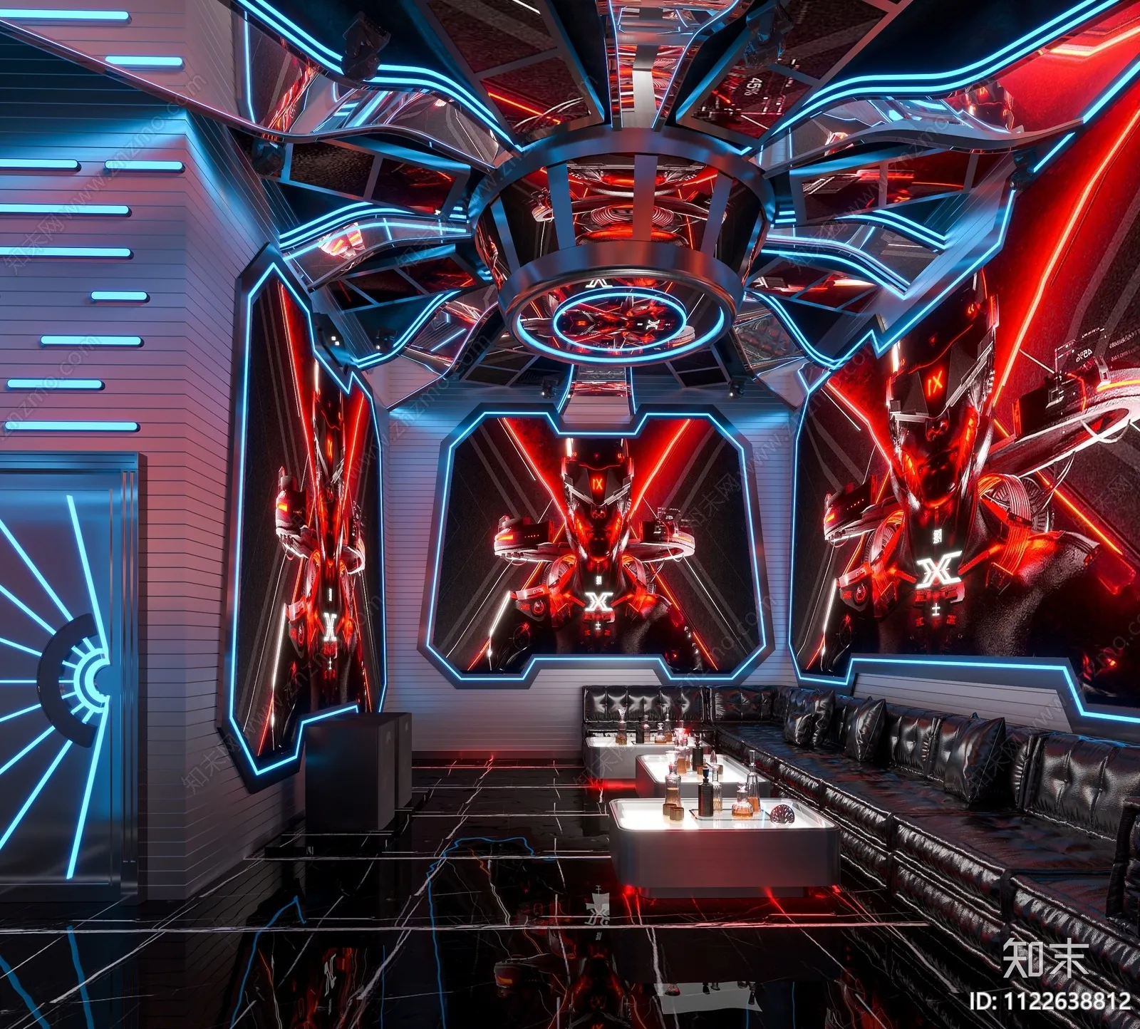 Karaoke - Bar - KTV 3D Interior Scenes - 023