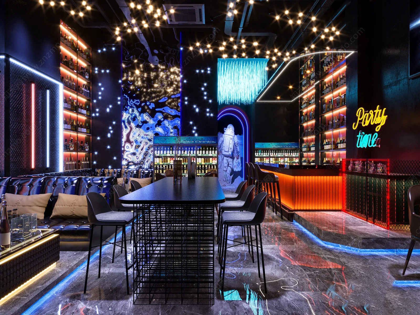 Karaoke - Bar - KTV 3D Interior Scenes - 030