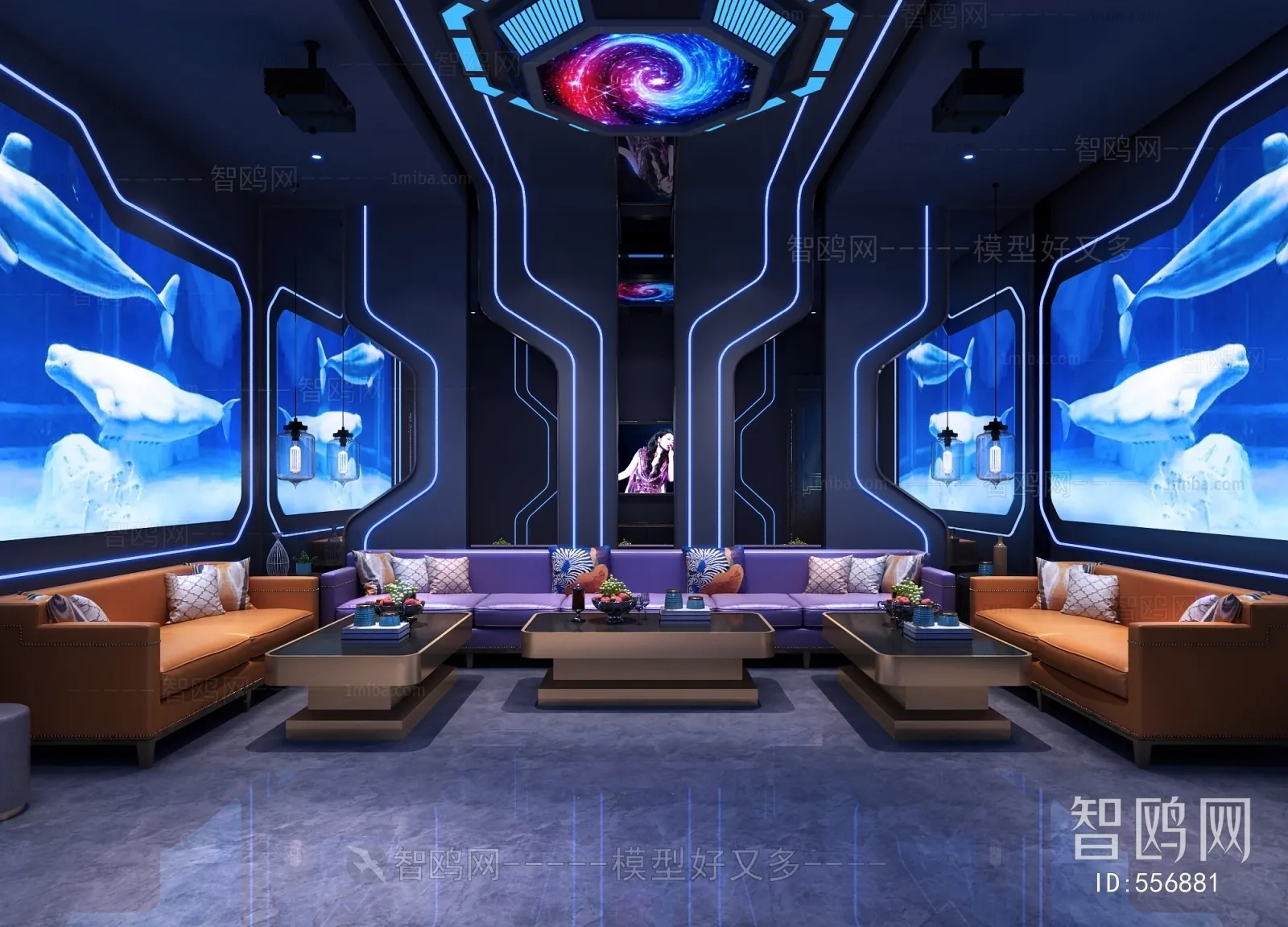 Karaoke - Bar - KTV 3D Interior Scenes - 031