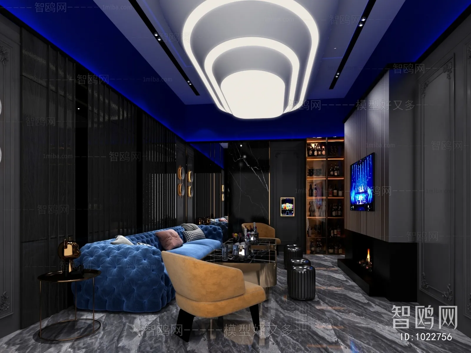 Karaoke - Bar - KTV 3D Interior Scenes - 036