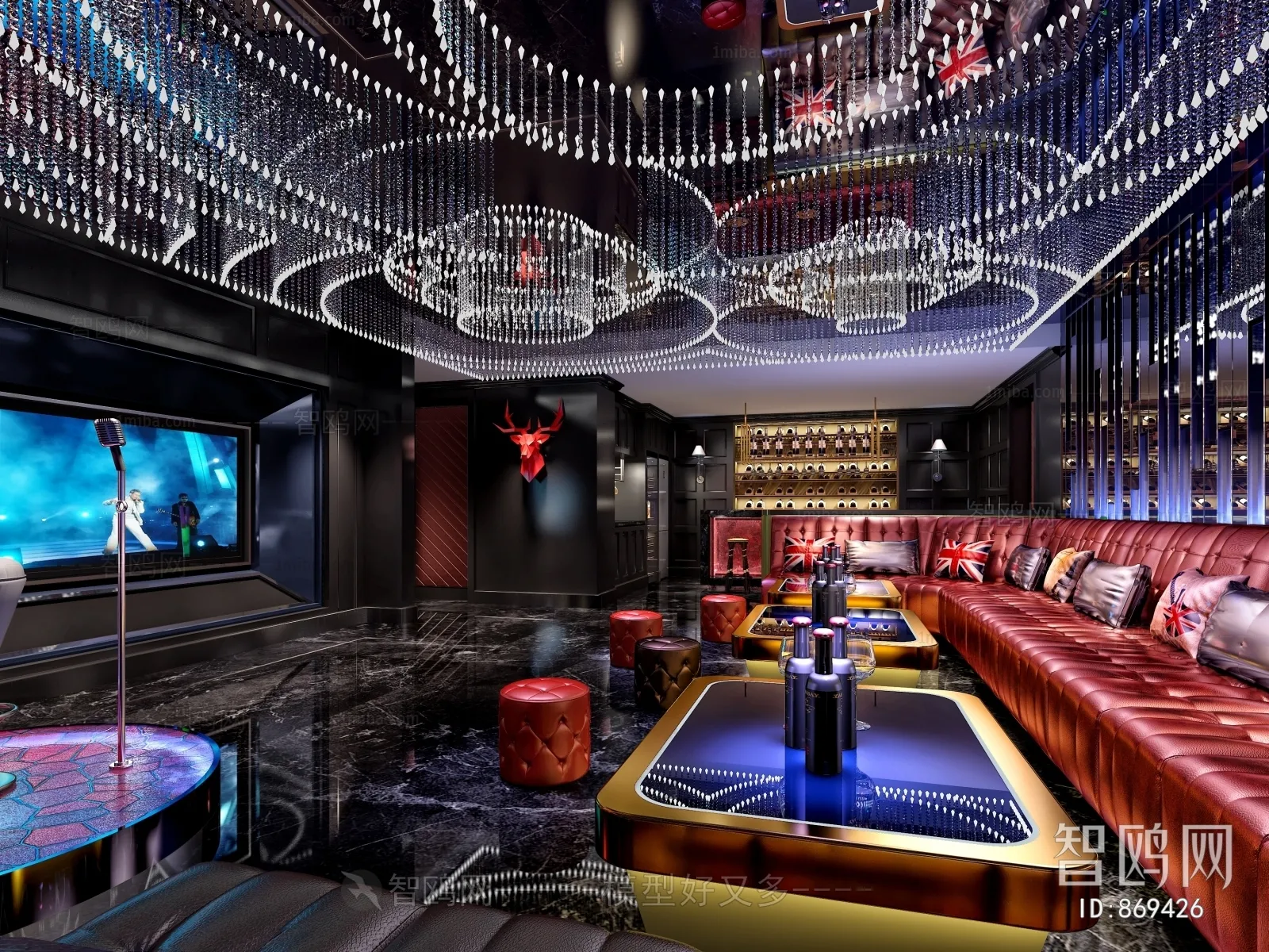 Karaoke - Bar - KTV 3D Interior Scenes - 041