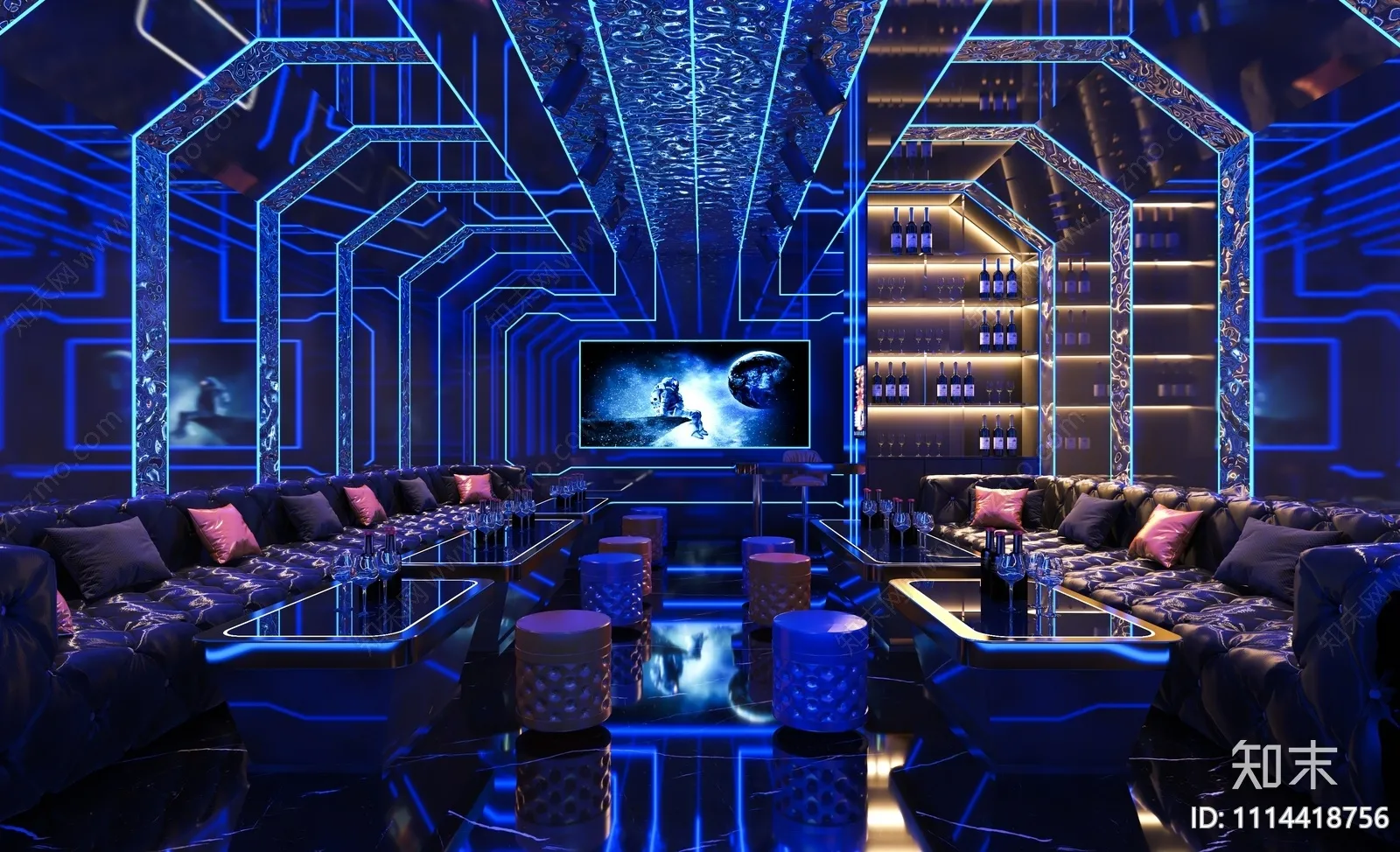 Karaoke - Bar - KTV 3D Interior Scenes - 043