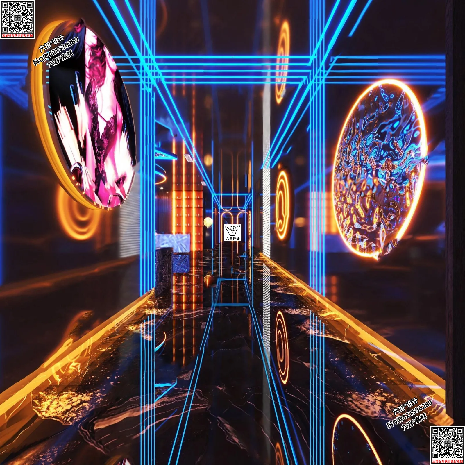 Karaoke - Bar - KTV 3D Interior Scenes - 045