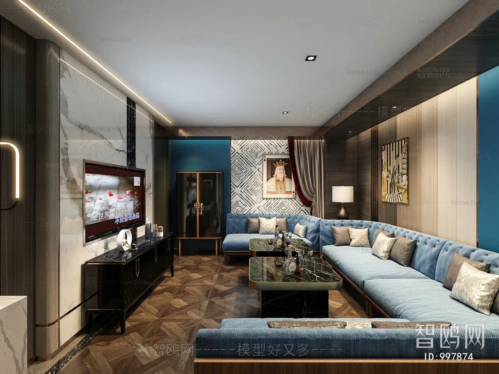 Karaoke - Bar - KTV 3D Interior Scenes - 047