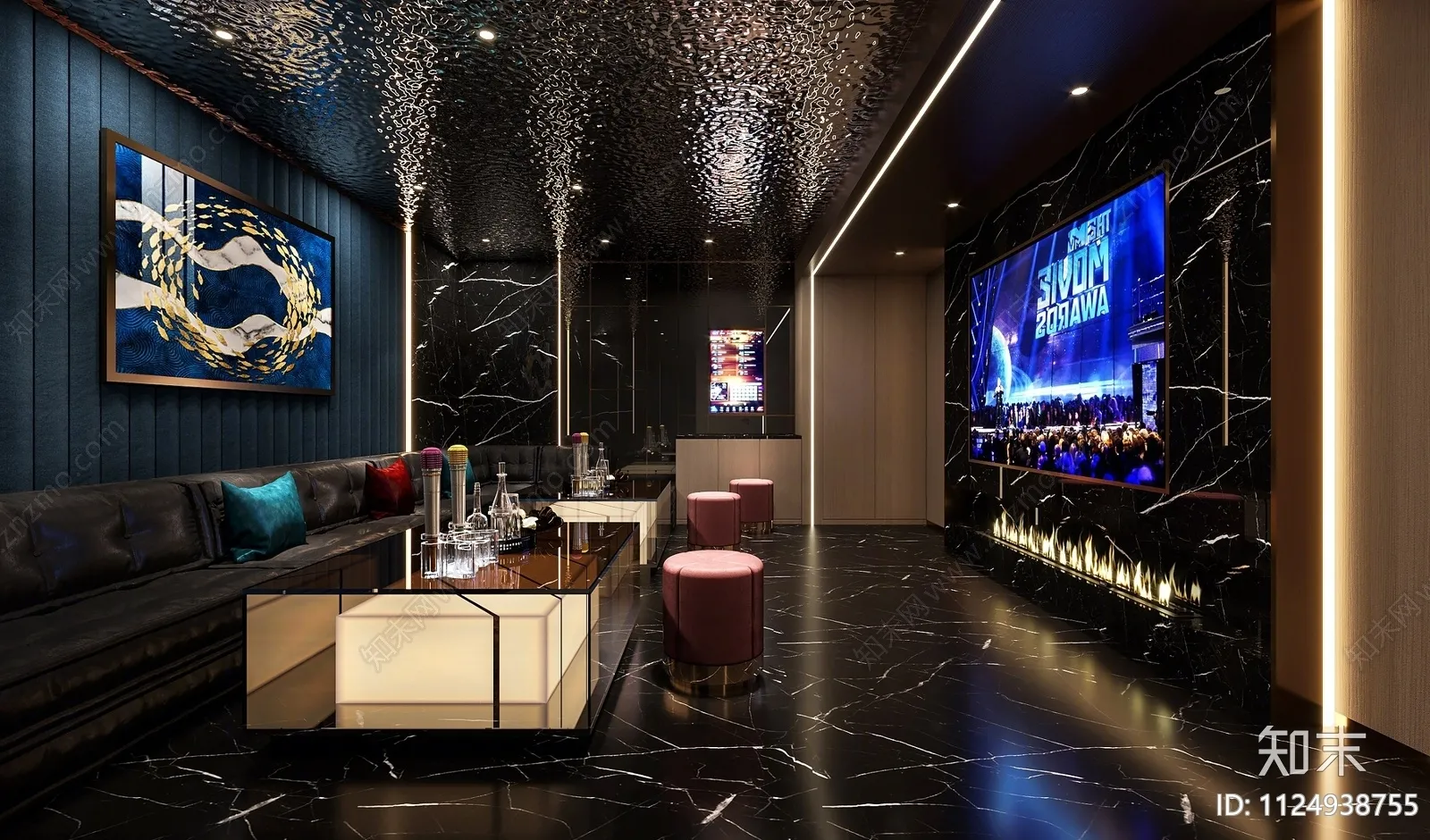 Karaoke - Bar - KTV 3D Interior Scenes - 048