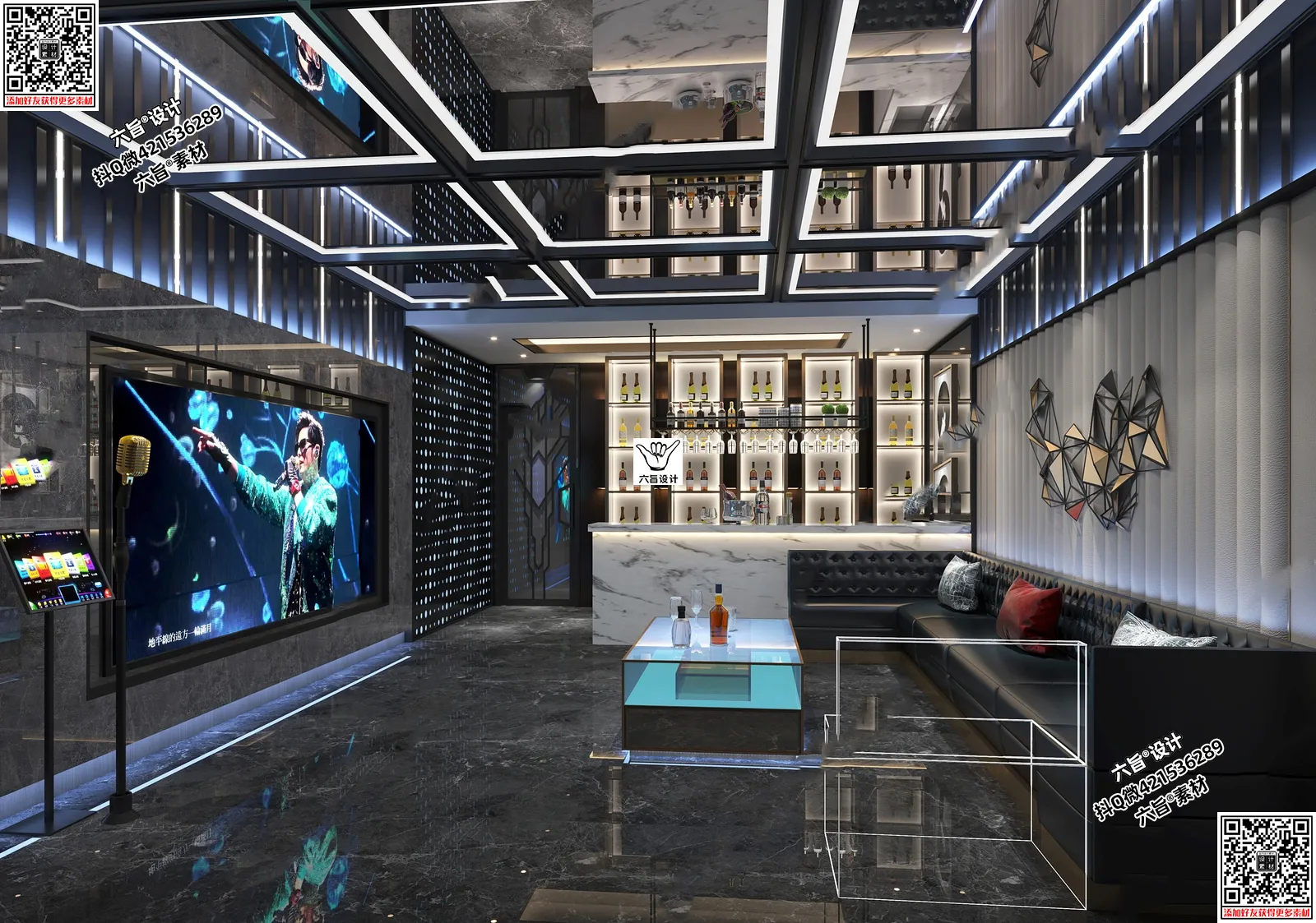 Karaoke - Bar - KTV 3D Interior Scenes - 050