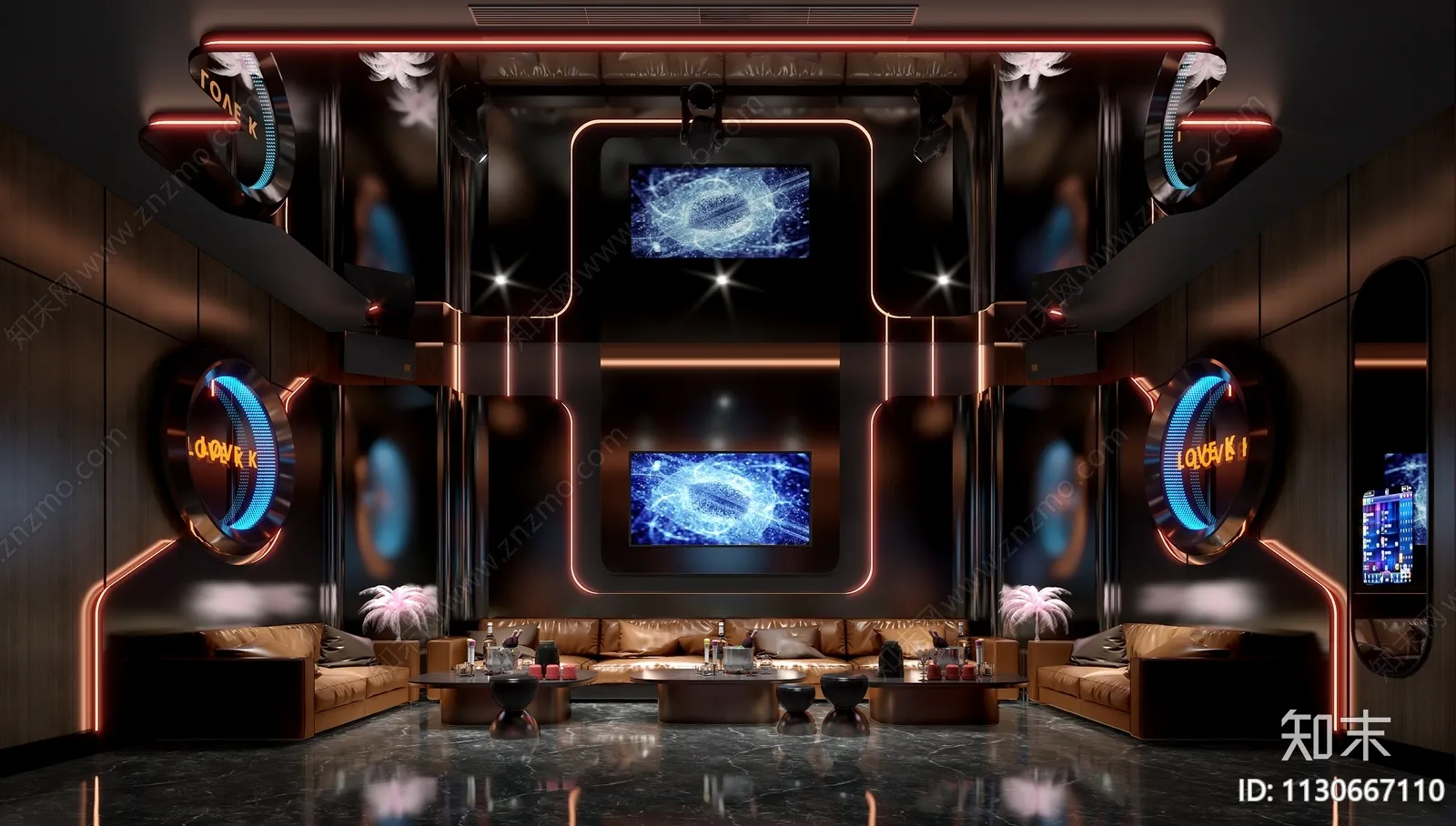 Karaoke - Bar - KTV 3D Interior Scenes - 051