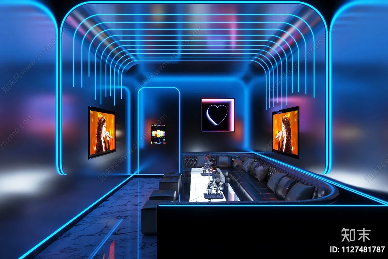 Karaoke - Bar - KTV 3D Interior Scenes - 053