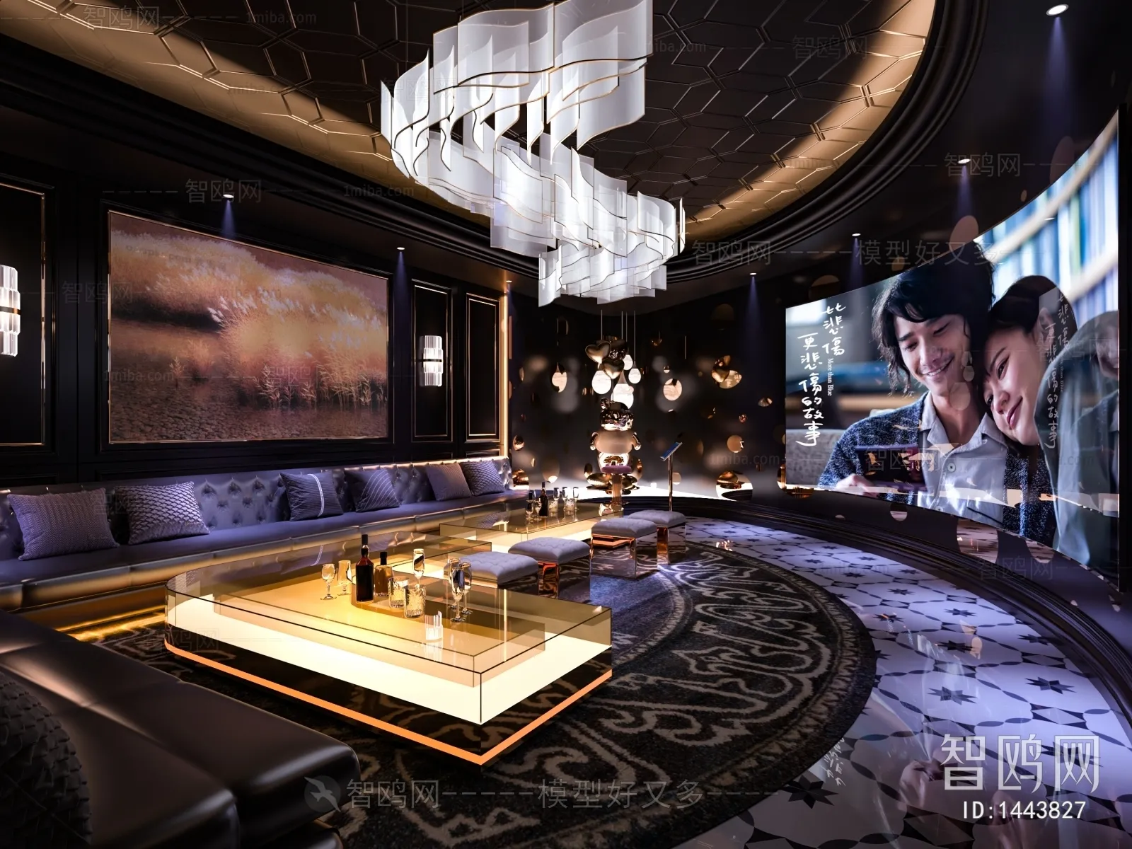 Karaoke - Bar - KTV 3D Interior Scenes - 054