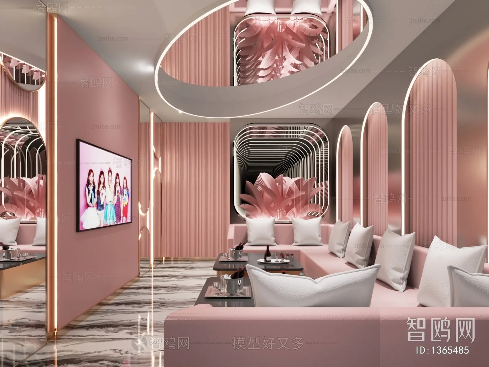 Karaoke - Bar - KTV 3D Interior Scenes - 056