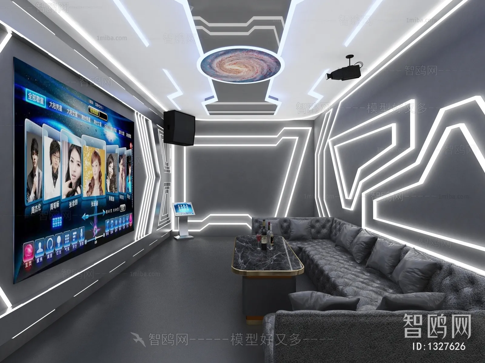 Karaoke - Bar - KTV 3D Interior Scenes - 058