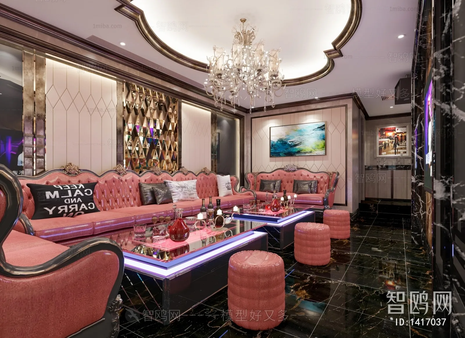 Karaoke - Bar - KTV 3D Interior Scenes - 061