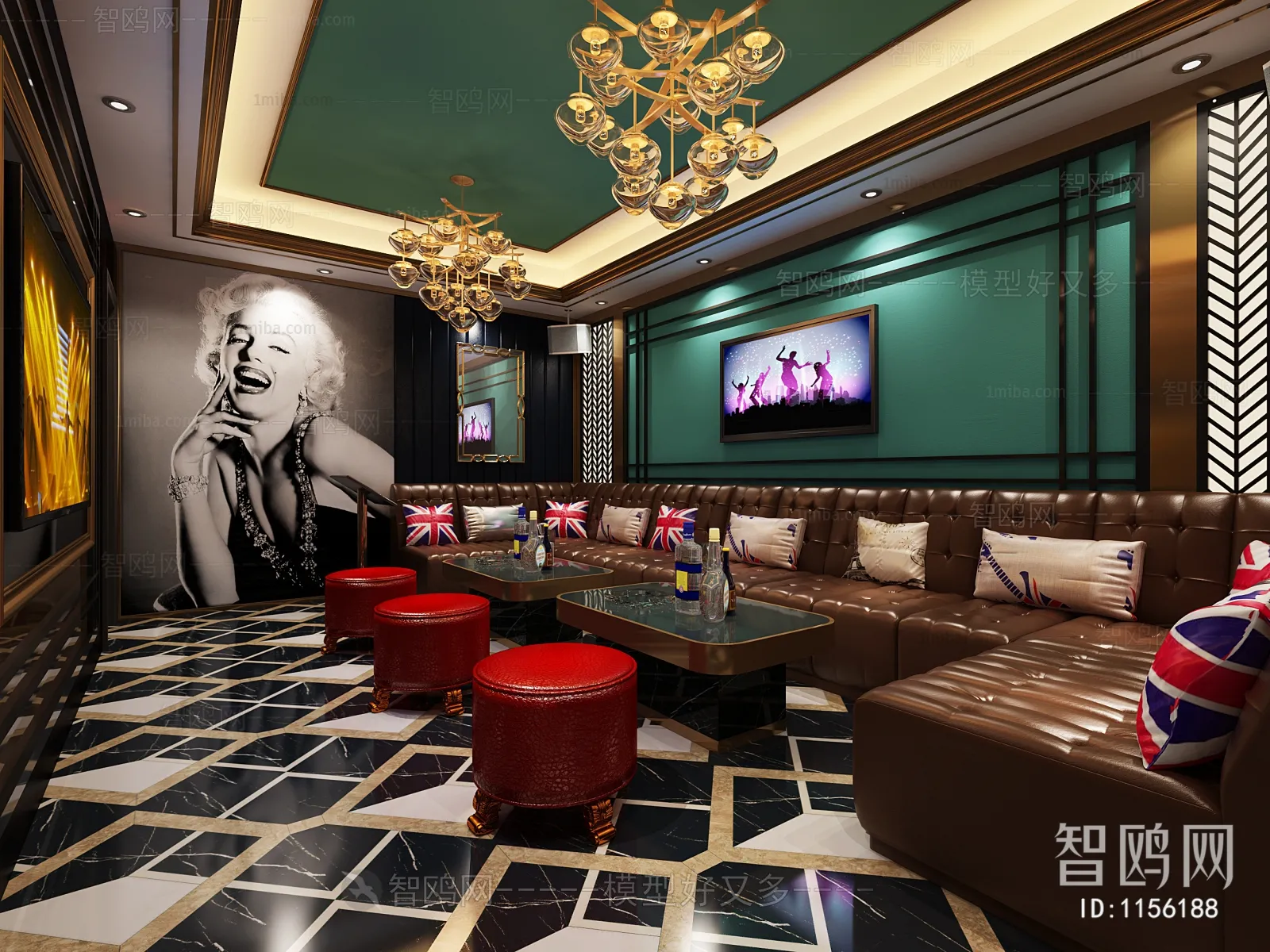 Karaoke - Bar - KTV 3D Interior Scenes - 066