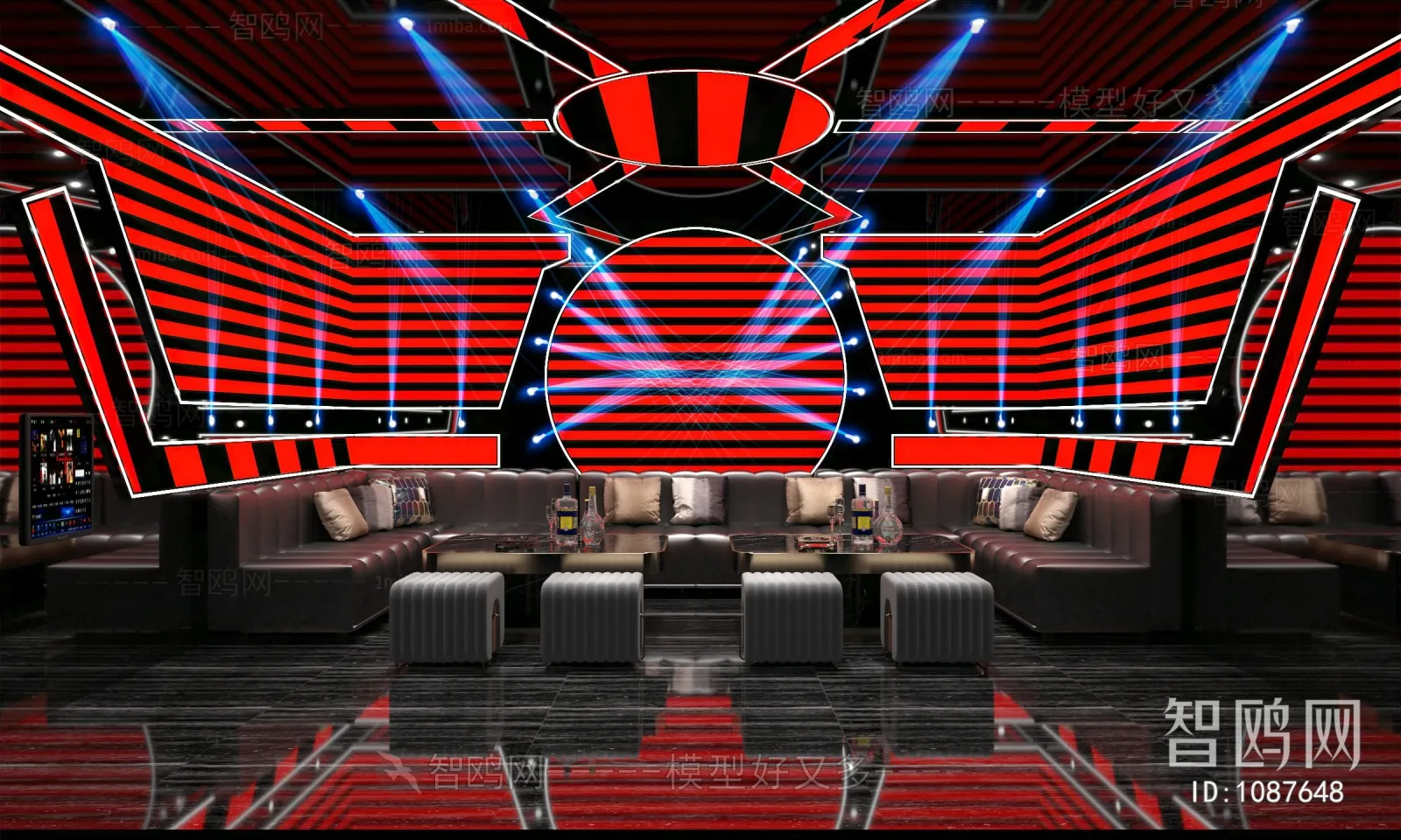 Karaoke - Bar - KTV 3D Interior Scenes - 068